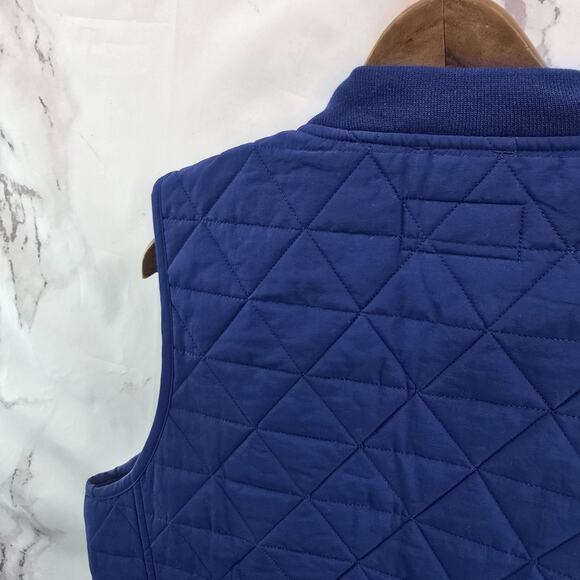 Chubbies Jacket Mens Medium Blue Vest Quilted Nylon Bomber Rooster Easy Going - Picture 6 of 11